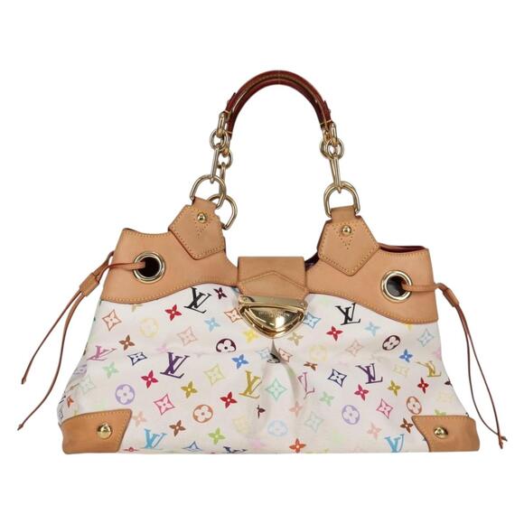 LOUIS VUITTON Monogram Multicolor Ursula Tote Bag White M40123 - Picture 13 of 16